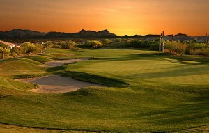 Arizona Golf Course at Sunset